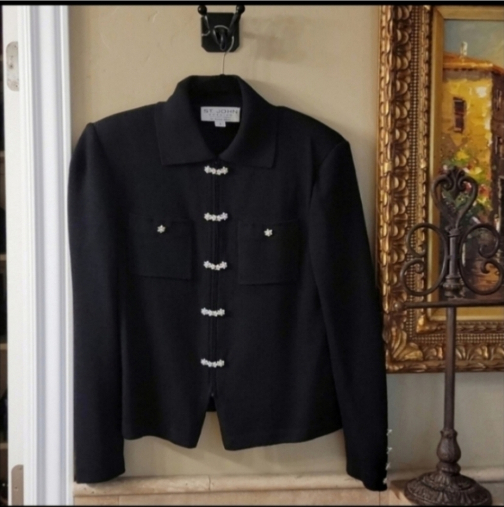 St.John black jacket size S